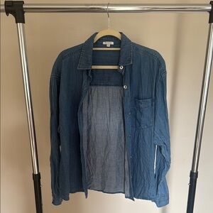 WeWoreWhat Blue Button Down Shirt